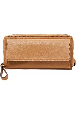 ESPRIT Portemonnee Victoria Zip Clutch Lichtbruin