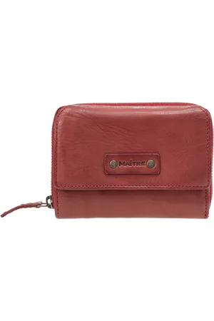 Maître Maître Leren Portemonnee Steinbach Dagrete Purse Rood