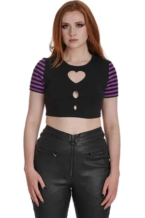 Banned Retro Aiko Cut Out Crop top - L - /Zwart