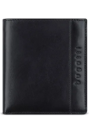 Bugatti Portemonnee Romano Upright Wallet With Flap Zwart