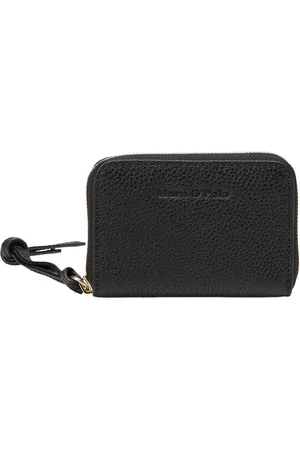Marc O’ Polo Leren Portemonnee Melissa Zip Wallet Zwart
