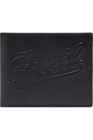 Fossil Leren Kaarthoes Morgan Bifold ID Zwart Veelkleurig