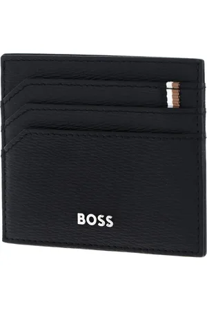 HUGO BOSS Leren Kaarthouder Iconic Card Holder Zwart