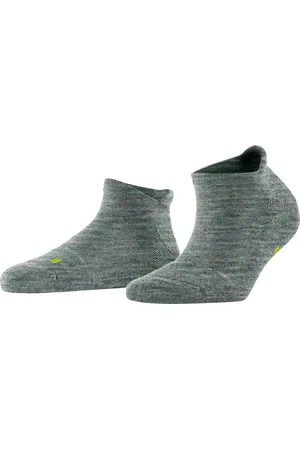 Falke Keep Warm anatomische pluche zool merinowol sneakersokken dames blauw