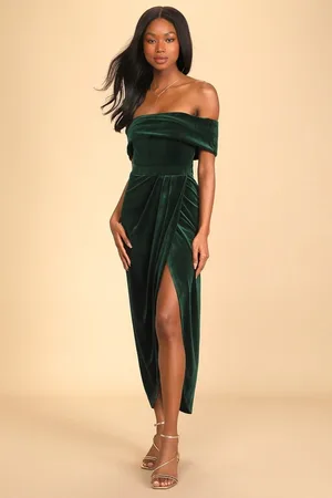 Merkloos Fluwelen jurk dames lange elegante fluwelen avondjurk cocktailjurk feestjurken winter L