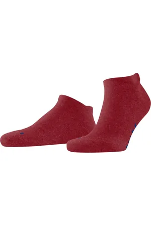 Falke Keep Warm anatomische pluche zool merinowol sneakersokken Unisex rood