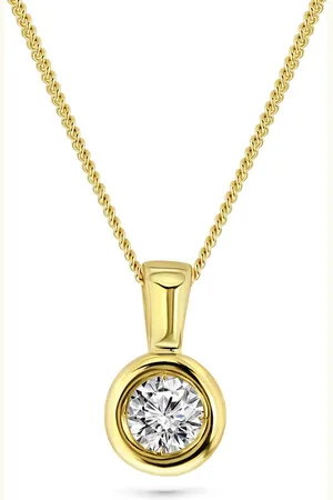 Miore Diamant 0.15Ct Gouden ketting Dames - Hanger - 14 Karaat Goud