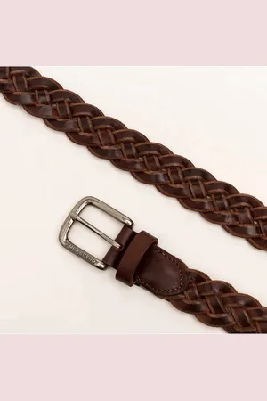 PME Legend™ Legend Pall Mall gevlochten leren riem maat 90