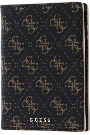 Guess Identiteitskaarthoesje Passport Case Donkerbruin