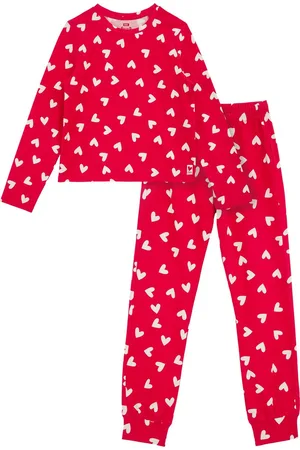 WE Fashion Meisjes pyjamaset met dessin