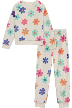 WE Fashion Meisjes fleece pyjama met dessin