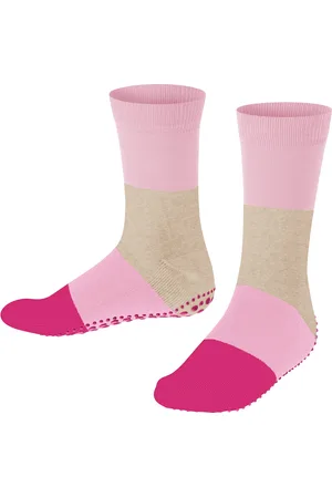 Falke Summer Slofsokken antislip noppen katoen huissokken kinderen roze