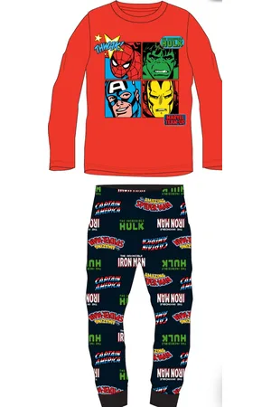 Marvel Spider-man/Hulk/Iron-man/Captian America Pyjama Katoen /Blauw