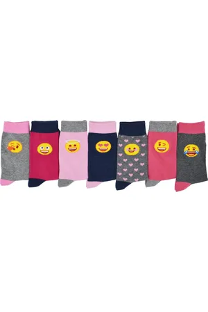 Emoji Sokken / Kousen Multipack 7-paar meisjes