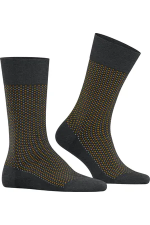 Falke Uptown Tie herensokken - antraciet (anthracite mel.)