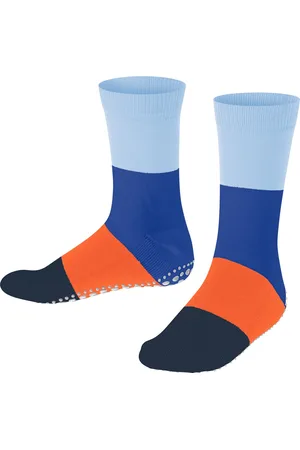 Falke Summer Slofsokken antislip noppen katoen huissokken kinderen blauw