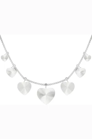 Bijoutheek Collier Hartjes Structuur