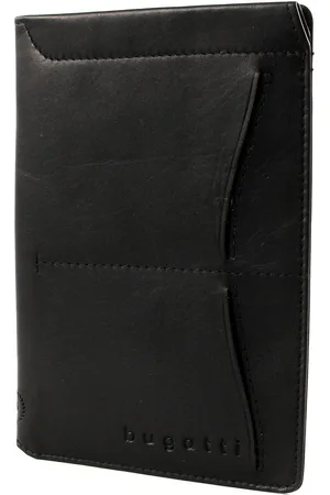 Bugatti Leren Identiteitskaarthoesje Portemonnee Primo RFID Passport Holder Zwart