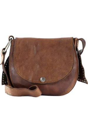 Campomaggi Leren Schoudertas Crossbody Bag Bruine