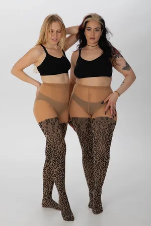 Pamela Mann Knitted Leopard Curvy Stretch Panty