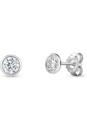 Miore Zilveren Oorbellen Knopjes met Zirkonen - Dames - 925 Sterling - 1.8ct Cubic Zirconia - Allergeenvrij - Studs - Handgemaakte Sieraden