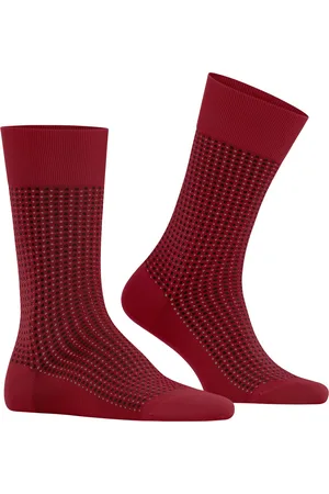 Falke Uptown Tie herensokken - (scarlet)