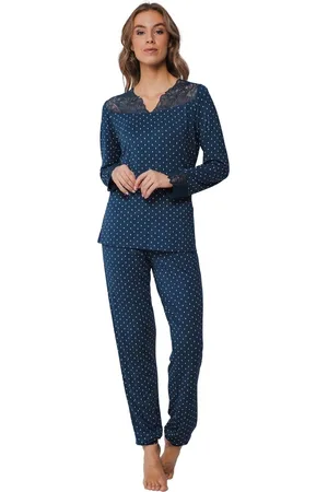 Pastunette Pyjama dames - dark blue print - 25242-302-2/563 - maat 44