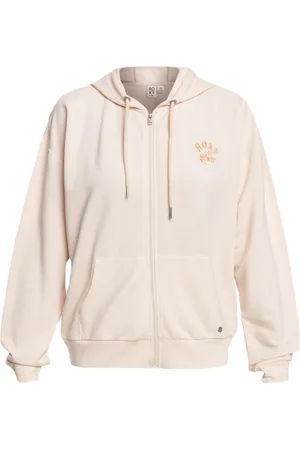 Roxy Surfing Bydayla Sweatshirt Met Rits Beige S Vrouw