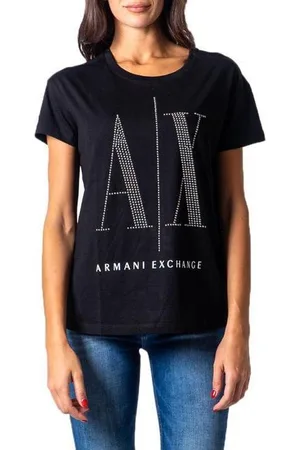 Armani Exchange 8nytdx_yjg3z T-shirt Met Lange Mouwen Zwart S Vrouw