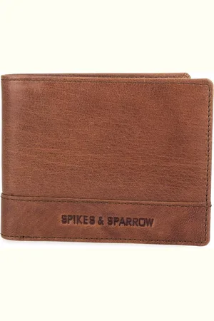 Spikes&Sparrow Leather RFID Billfold Wallet - Maine - Cognac
