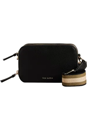 Ted Baker Leren Schoudertas Stunna Mini Webbing Crossbody Bag Zwart