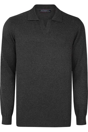 Felix Hardy Gebreide Polo Trui - Polo Kraag - Sweater - 100% Katoen Heren - L