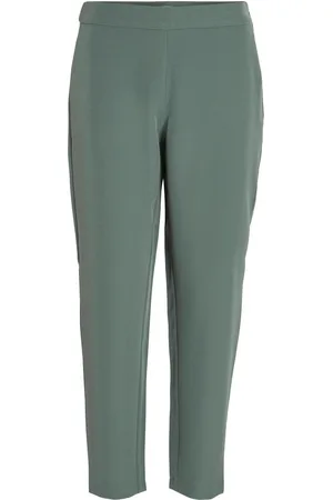 VILA Broek Vicarrie Lowny Rw 7/8 Pant - Noos 14081274 Duck Green Dames