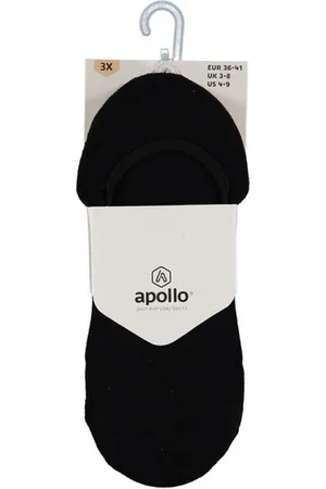 Angro Apollo Unisex No-Show Sport Sokken - Zwart