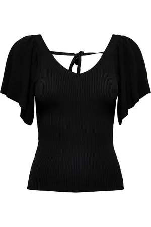 ONLY ONLLEELO S/S BACK PULLOVER KNT NOOS Dames Trui