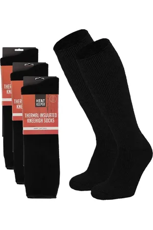 Heat Keeper 3 Paar thermo hoge sokken voor dames 36/41 - Wintersport kleding – Thermokleding - Winter knie kousen - Thermo sokken