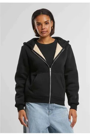 Urban classics Bonded Sherpa Vest met capuchon - XS