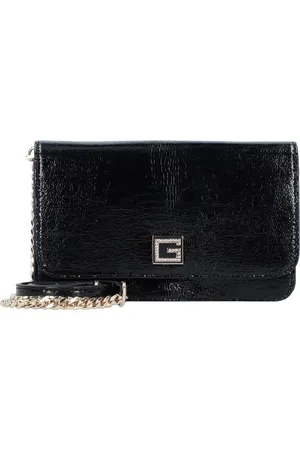 Guess Schoudertas Avondtas Golden Rock Mini Flap Xbody Zwart