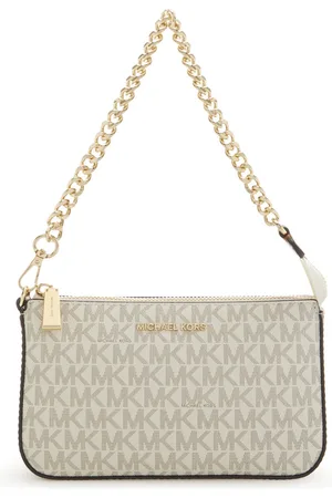 Michael Kors Chain Pouchette Dames Crossbodytas - Vanilla