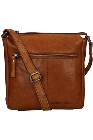 Spikes&Sparrow Kleine Crossbodytas / Schoudertas Dames - Leer - Bronco
