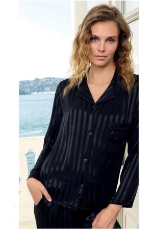 Merkloos Katoen Satijn Pyjama Set Leona / / XL