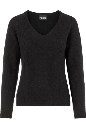 Pieces® PCELLEN LS V-NECK KNIT BC Dames Trui