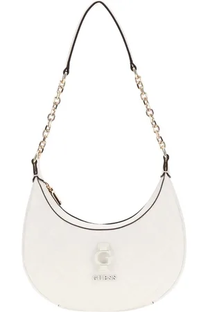 Guess Schoudertas Avondtas Bessey Hobo Shoulder Bag Wit