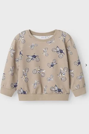 NAME IT Sweater allover motoprint Sand NMMRILLE 92