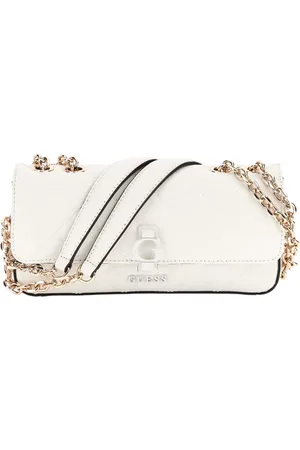 Guess Schoudertas Bessey Convertible Xbody Flap Bag Wit