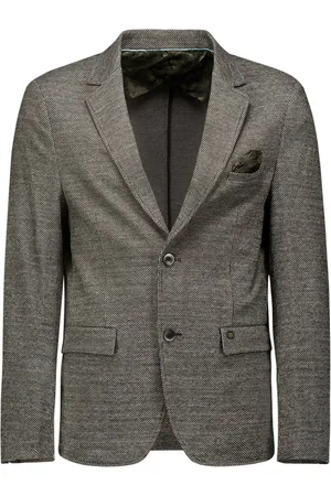 No Excess Mannen Jersey Blazer Met Stretch 48