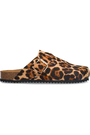 Sacha Dames - Leopard clogs met gesp