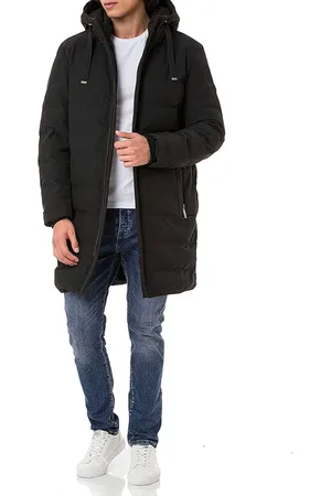 Merkloos Heren jas gewatteerde winterjas parka mantel Bubble Jacket