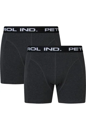 Petrol Industries Heren Boxershorts Effen Petrol Logo - Zwart