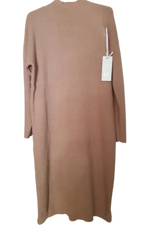 Merkloos Dames jurk gebreid met turtle col One size 38 t/m 42